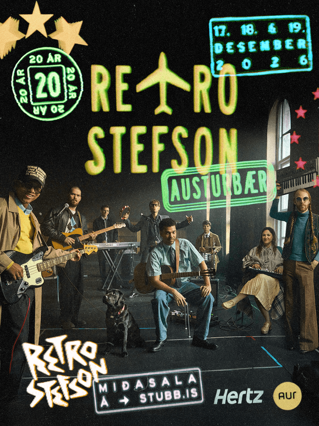 Retro Stefson 20 ára - 17., 18. og 19. desember 2026